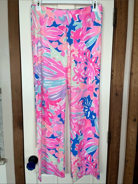 Lilly Pulitzer Pants - Lilly Pulitzer Georgia Mae pants Pink, Blue & Mint Abstract Floral.